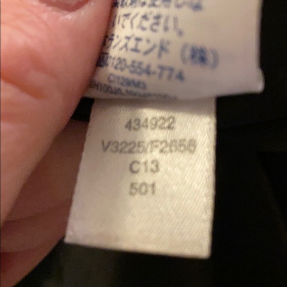 Lands End Black Packable Coat Quilted Small S EUC - Picture 7 of 8